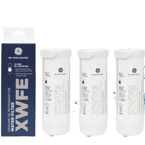 GE XWFE Refrigerator Water Filter with Smart Chip, Certified to Reduce Lead & Pharmaceuticals
